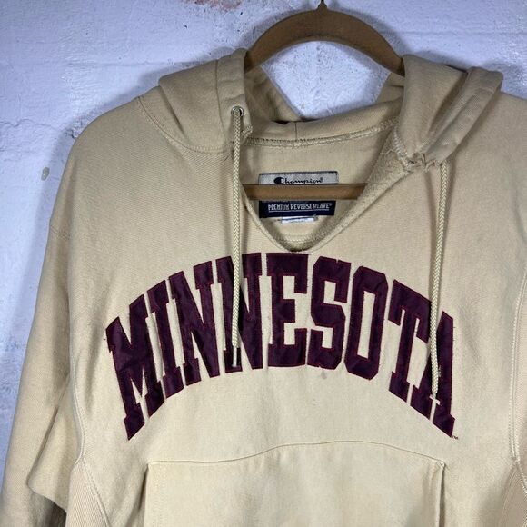 Vintage Minnesota Gophers Champion Reverse Weave Hoodie - Picture 7 of 12